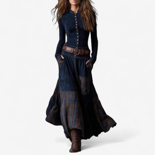 Garnier™ Abito in pelle scamosciata